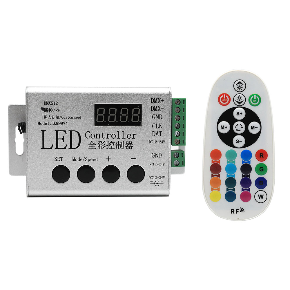 DC12-24V RF Wireless LED Controller For Dream Color Addressable LED Strip Light